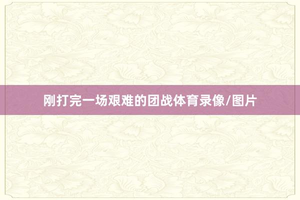 刚打完一场艰难的团战体育录像/图片