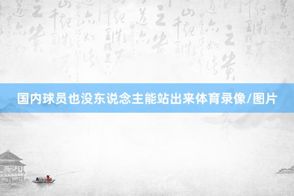 国内球员也没东说念主能站出来体育录像/图片